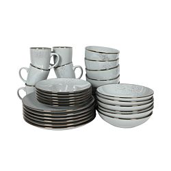 Tavola 30-teiliges Geschirr-Set Lucca grau