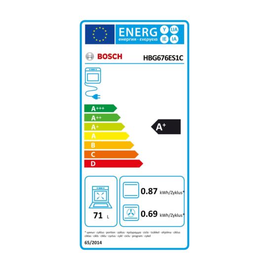 Bosch HBG676ES1C Four encastrable (acier inoxydable)