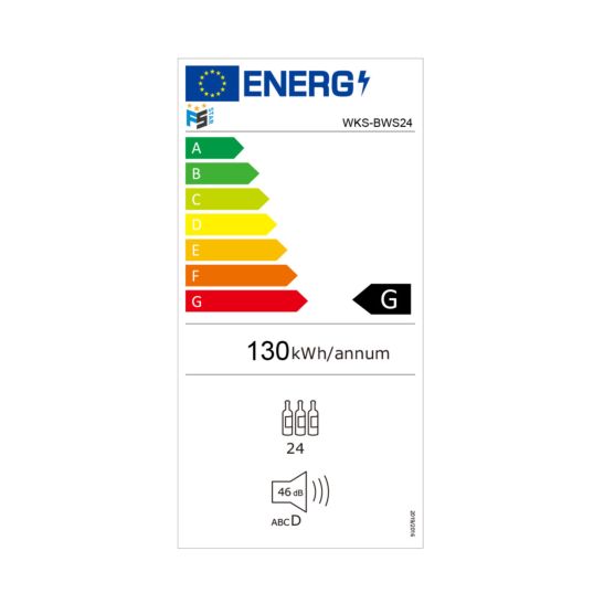 Kibernetik FSP Weinkühlschrank 24 Flaschen 1 Zone