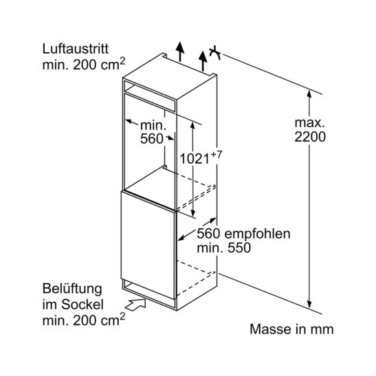 Bosch KIL32ADD1 Einbau-Kühlschrank