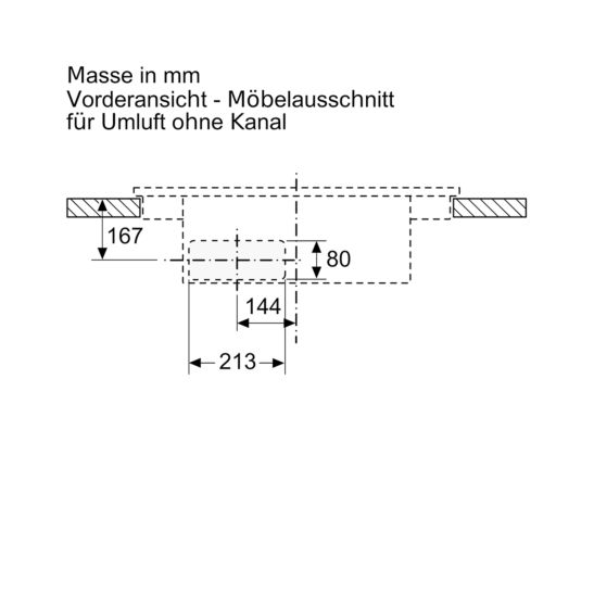 Siemens EX875LX67E Induktions Kochfeld mit integrierter Dunstabzugshaube 80cm