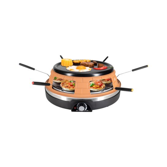 Nouvel Four à pizza, grill et crêpière 3in1 pour 6 pers. 1200W