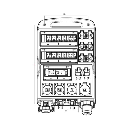 Ekström SV634T256T235CEE Distributeur de courant