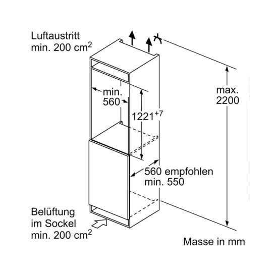 Bosch KIL42VFE0 Réfrigérateur encastrable