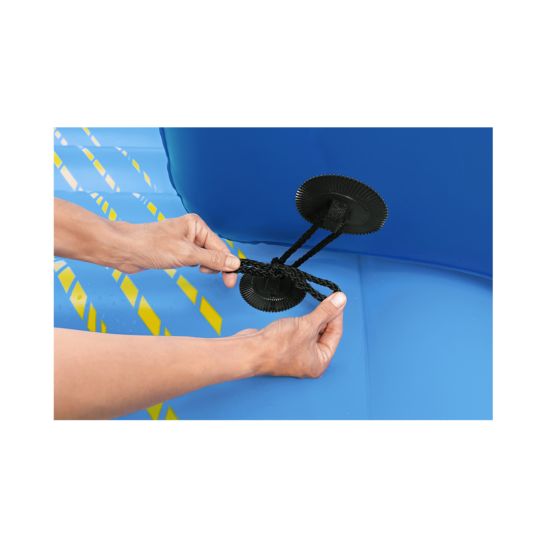 Hydro-Force Badeinsel Summer Slide mit Wasserrrutsche 376 cm x 311 cm