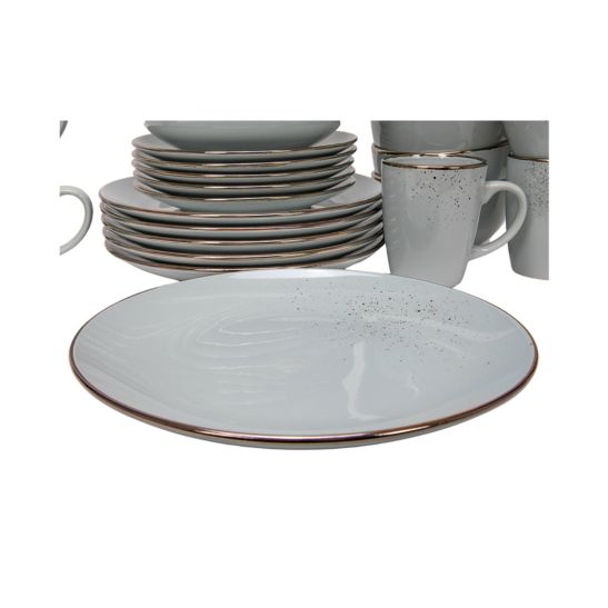 Tavola 30-teiliges Geschirr-Set Lucca grau