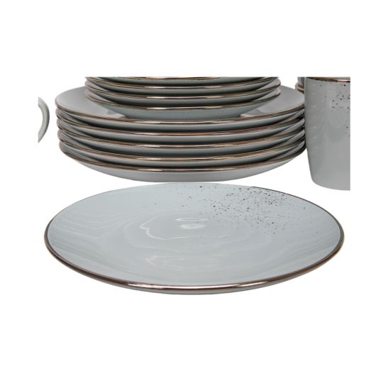 Tavola 30-teiliges Geschirr-Set Lucca grau