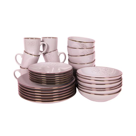 Tavola Set de vaisselle 30 pièces Lucca rose