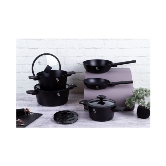 Berlinger Haus 10-teiliges Kochgeschirr Set Matte Black Collection