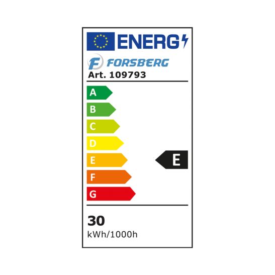 Forsberg Projecteur LED Slim 30 watts, avec support