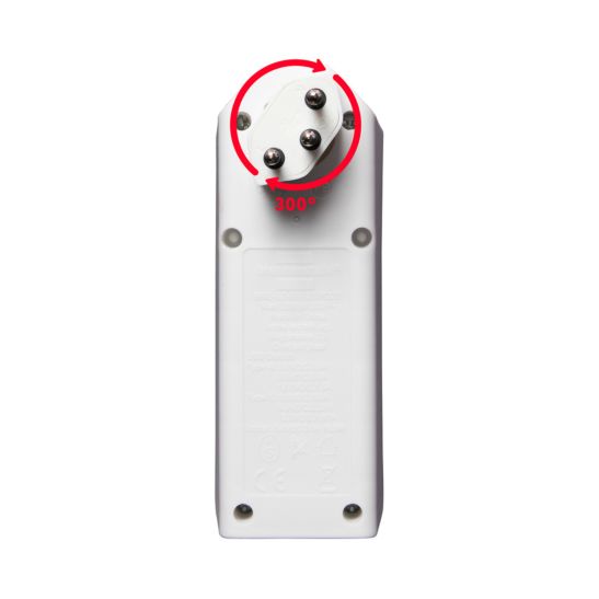 brennenstuhl Prise multiple de 2 prises, orientable jusqu’à 300° sans accroche, avec USB Type A & C