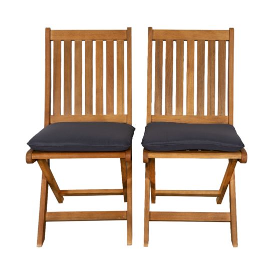 CONTINI Set de table de jardin 140x80cm avec 4 chaises
