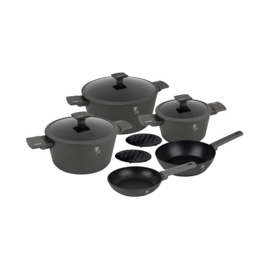 Berlinger Haus Batterie de cuisine 10 pièces mate Anthracite Collection