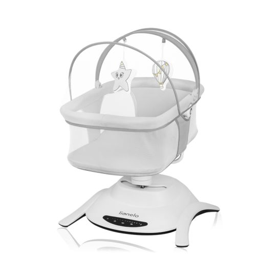 Lionelo Ensemble transat-berceau électrique pour bébé Bella Grey Concrete